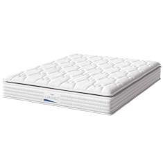 Colchão Casal King Molas Ensacadas Granville Com Pillow 193x203x28cm Branco Probel Branco