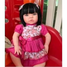 Bebê Reborn Morena Realista Barata para Presente Kawaii - Cegonha Rebo