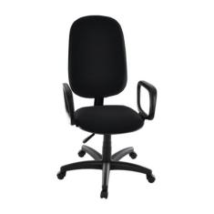 Cadeira Presidente para Escritório com Braços Linha Uno Preto