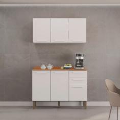 Cozinha Compacta 2 Peças 6 Portas 2 Gavetas Bella