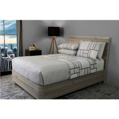 Jogo de Cama Duplo Queen 4 Peças Vancouver Sonhare Bronze