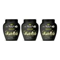 Creme Skala 1Kg Bomba Abacate-Kit C/3Un