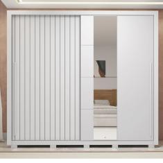 Guarda Roupa Casal 2 Portas 4 Gavetas Romanus Branco Caemmun