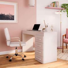 cadeira de escritório contabilidade giratória fitz branca