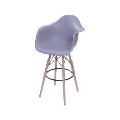 Banqueta Eames Dkr Com Braço - Cinza