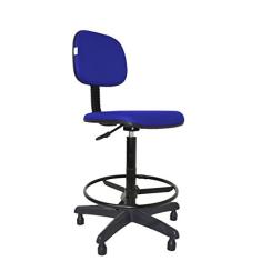 Cadeira Caixa Alta Secretária - Balcão - Portaria - Recepção Corano Azul