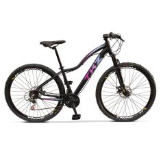 Bicicleta Fuji 21 Marchas Câmbio Tras. Shimano Quadro 15" Rebaixado em Alumínio Aro 29 TKZ
