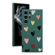 ZTOFERA Compatível com Samsung Galaxy S23 Ultra 5G, linda capa com estampa de coração de amor para mulheres e meninas, capa protetora de TPU à prova de choque de silicone macio para Galaxy S23 Ultra