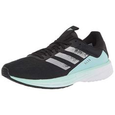 adidas Tênis de corrida masculino SL20, preto/prata metálico, 10, Preto/prata metálico, 10
