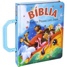 Bíblia Primeiros Passos com Jesus - Azul - SBB
