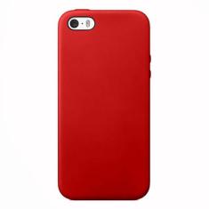 Capa Capinha Silicone para iPhone 5, 5s e Se 2016 - GCM, Vermelho