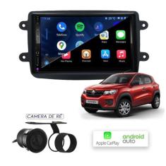 Multimídia MP10 CarPlay e Android Auto Renault Kwid com Tv - First Opt