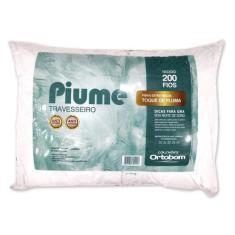 Travesseiro Ortobom Piume Toque de Pluma Percal 200 Fios