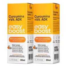 Curcumina + Vitamina A D3 K2 Mk7 Easy Boost Laranja 30ml