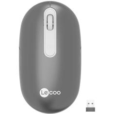 Mouse Sem Fio, Lenovo Lecoo, Recarregável, WS207, 4 Botões, 1.600 DPI, Preto