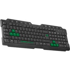 Teclado Gamer USB ELG Dragon War TGDW Preto e Verde