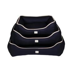 Cama Urban Puppy Retangular Confort Sarja Lisa Marinho para Cães e Gatos - G