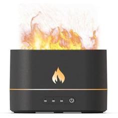 Difusor de ar flame, umidificador de névoa de 200 ml,  óleo essencial 