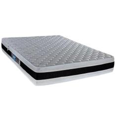 Colchão Casal Castor de Espuma Dupla Face D45 Black e White 138x188x27
