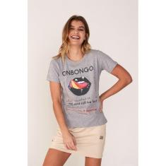 Camiseta Onbongo Feminina Estampada Feminino-Feminino