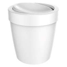 Lixeira 5 Litros Tampa Basculante Cesto De Lixo Banheiro Vitra - LX 655 Ou