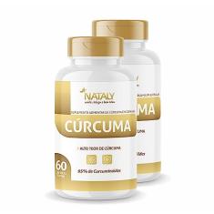 Kit Com 2 - Cúrcuma 95% Curcumina 60 Capsulas de 500mg Nataly