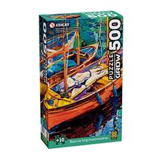Quebra-Cabeça Barcos Impressionistas 500 Peças - Grow