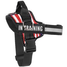 Peitoral essencial para cães, sem puxão, com 3 anéis laterais para colocação de coleira, sem asfixia, refletivo, colete ajustável para animais de estimação, fácil de colocar e tirar e controlar