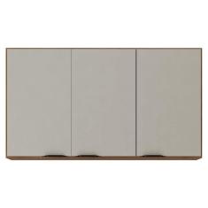 Armário Aéreo para Cozinha Firenze 3 Portas Amêndola Touch Nude Prime Tx - Demóbile