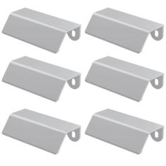 Kit 6 Puxadores Alça de Sobrepor Cromado Para Móvel Armários Gavetas PV2280