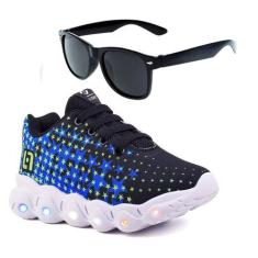 Tenis Infantil De Led Meninos Calce Facil Desenhos Luzinha LIGHT + Ocu