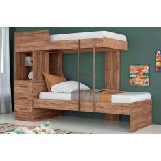 Beliche Havana Plus c/ 3 gavetas Jatobá - Santos Andirá