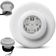 Refletor Led Rgb Luminaria Piscina de Vinil 9w em Abs  Nautilus 