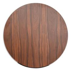 Mesa de Jantar Cone 90 cm - Outros, Branco com Pau ferro