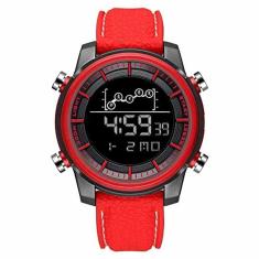 Relógio Digital Masculino 1556 à Prova D´ Água Vermelh