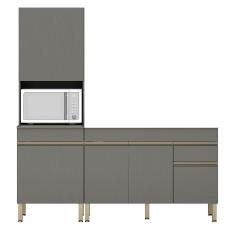 Paneleiro e Balcão Gabinete sem Tampo 150cm Lina Z06 Gris - Mpozenato