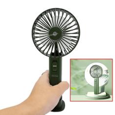 Mini Ventilador Mesa Mão 2 Velocidades Estrutura Firme Recarregável Su