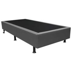 Base Box para Cama Solteiro 88x188cm Liz S05 Sintético Cinza - Mpozenato