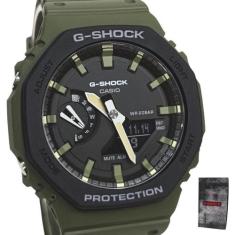 Relógio Casio Masculino Anadigi G Shock Verde GA-2110SU-3ADR
