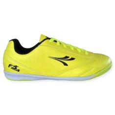 Tênis Futsal Chuteira Futebol De Salão Uny Linha Contender, Amarelo, 3