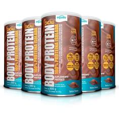 Kit 5 Body Protein Equaliv 600g Cacau