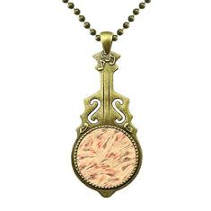 DIYthinker Colar de grafite da natureza japonesa com estampa de guitarra antiga e pingente de música