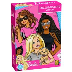 Quebra Cabeça Puzzle Barbie Gigante 48 Peças Grow