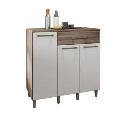 Balcão Multiuso Cozinha e Lavanderia 3 Portas Paraná Móveis  - MÓVEIS 