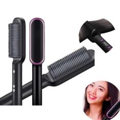 Escova Alisadora Pro 110V/220V - Bilvolt - Entrega Rápida