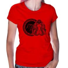 Baby Look Signo Virgem Astrologia - Foca na Moda, Vermelho, GG