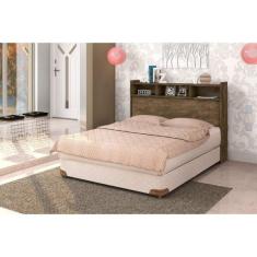 Cabeceira Com Nichos Melissa  Castanho Wood