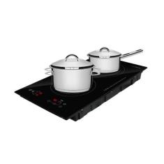 Fogão Cooktop De Indução 2 Bocas Elétrico Eci02ep 220V E Panelas Solar