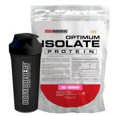 Kit Optimum Isolate Whey Protein Morango 2kg + Coqueteleira - Bodybuilders
