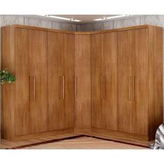 Guarda-roupa Em Mdf Com 9 Portas E 6 Gavetas Cumaru